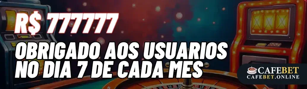 Bônus e promoções CAFEBET cassino.