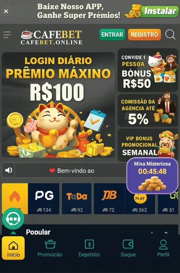 App oficial da CAFEBET cassino.